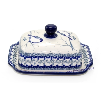 Maselnica na kostkę masła 200g II Gatunek dek. U4830X Białe Gile